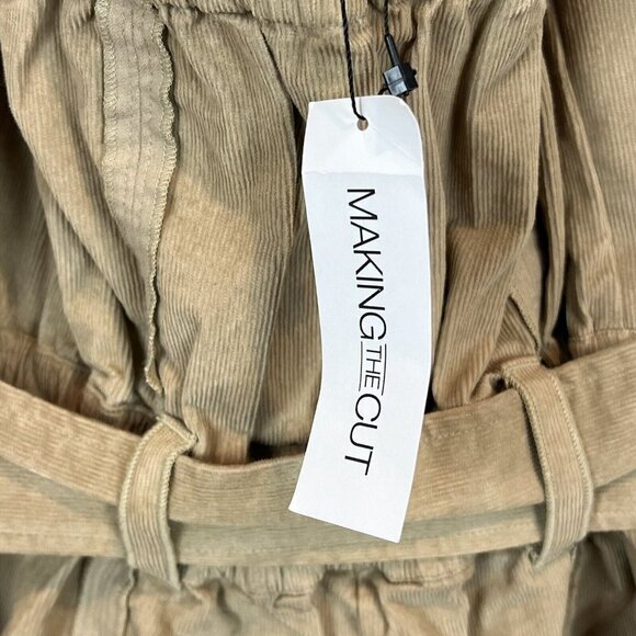 Making the Cut Corduroy Deconstructed Jumpsuit Beige NWT XXS Yannik Zamboni - Picture 8 of 14